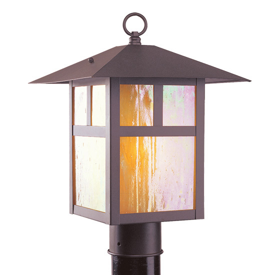 1 Light Bronze Outdoor Post Lantern