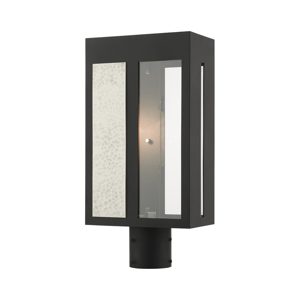 1 Lt Black Outdoor Post Top Lantern