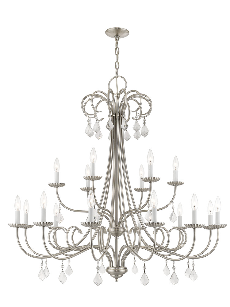 18 Lt BN Foyer Chandelier