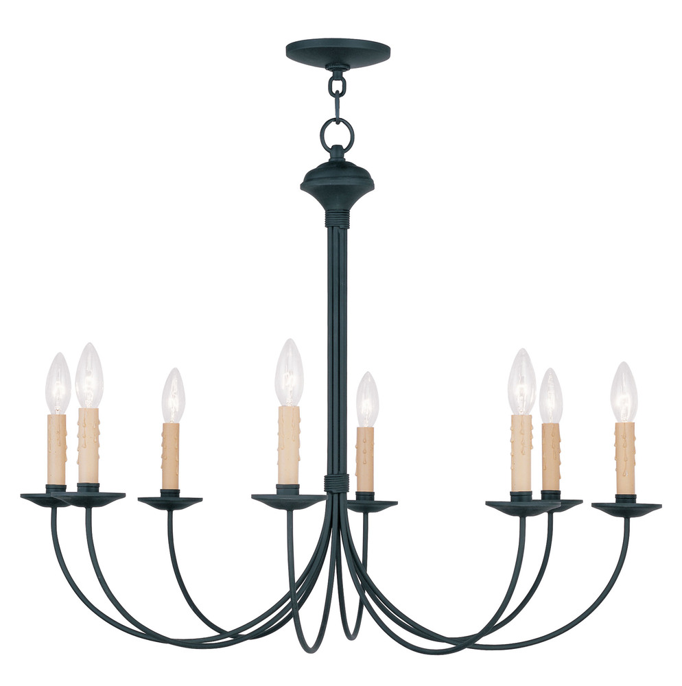 8 Light Black Chandelier