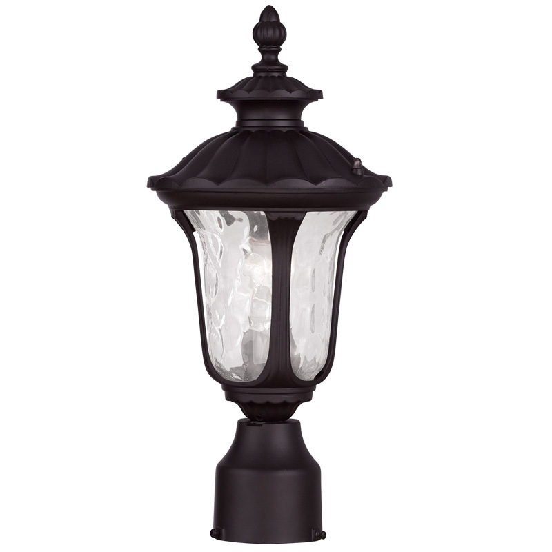 1 Light Bronze Outdoor Post Lantern