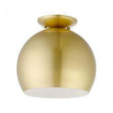 Livex Lighting 43390-33 - 1 Light Soft Gold Semi-Flush Mount