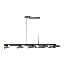 Livex Lighting 45918-46 - 10 Lt Black Chrome Linear Chandelier