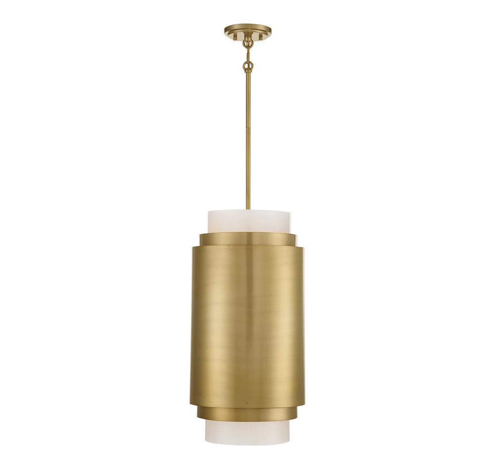 Beacon 3-Light Pendant in Burnished Brass