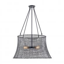 Savoy House 7-6192-4-89 - Longleaf 4-Light Outdoor Chandelier in Matte Black