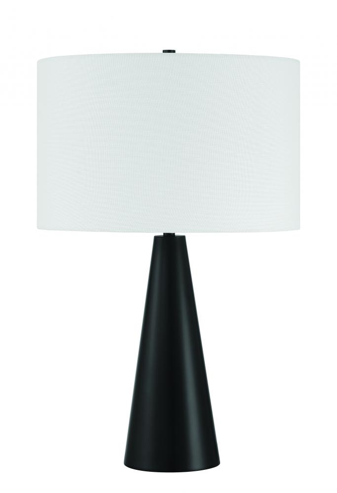 Keefer 1 Light Table Lamp in Flat Black