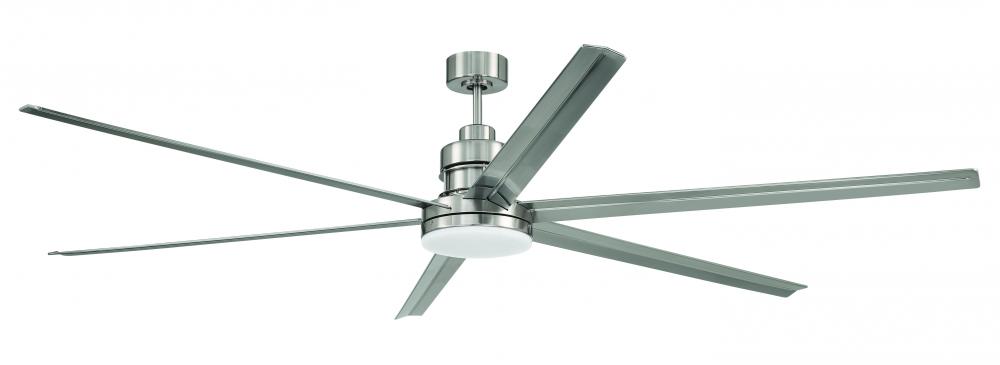 80" Mondo in Brushed Polished Nickel w/ Brushed Nickel Blades