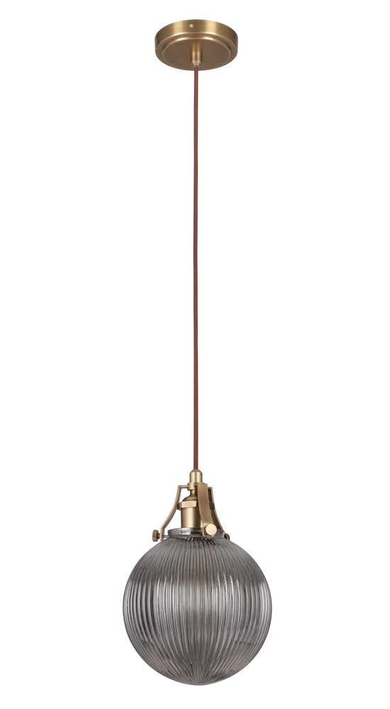 State House 9.38" 1 Light Mini Pendant in Vintage Brass