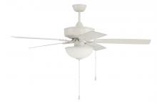 Craftmade OP211W5 - 52" Outdoor Pro Plus Ceiling Fan w/Blades & LED White Bowl Light Kit
