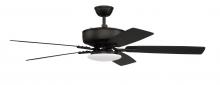 Craftmade P112FB5-52FBGW - 52" Ceiling Fan w/Blades, White Low Profile LED Light Kit