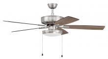 Craftmade P119BNK5-52DWGWN - 52" Ceiling Fans w/Blades, White Slim Pan LED Light Kit