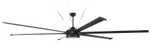 Craftmade PRT120FB6 - 120" Ceiling Fan w/Blades & LED Light Kit, Damp Rated