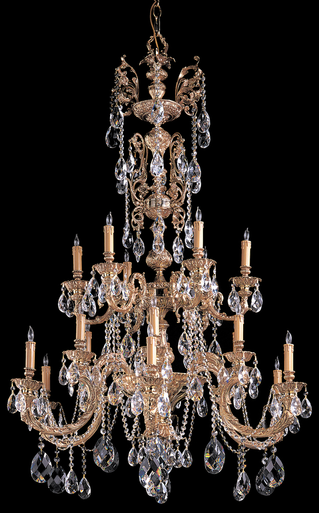 Novella 18 Light Clear Spectra Crystal Chandelier