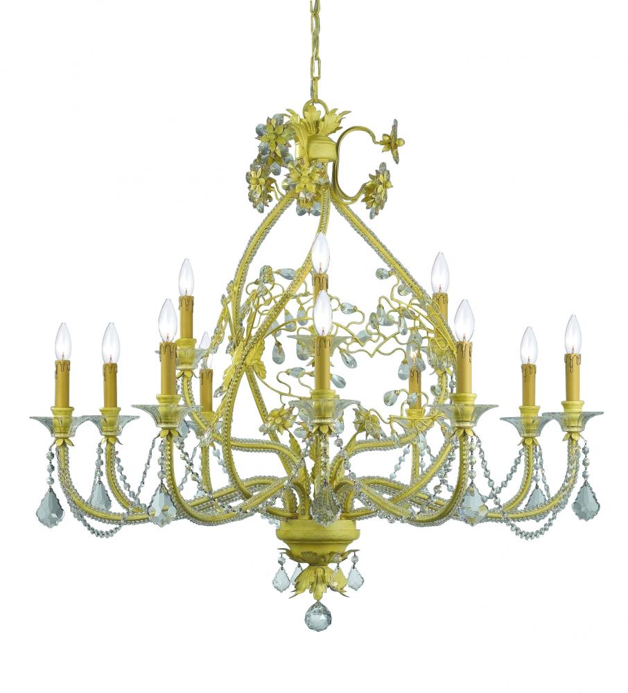 Crystorama Paris Market 12 Light Champagne Chandelier