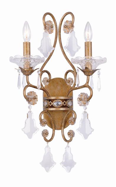 2 Light Gold Sconce