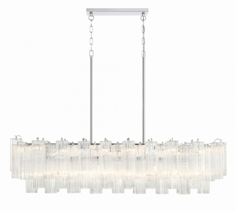 Addis 14 Light Polished Chrome Chandelier