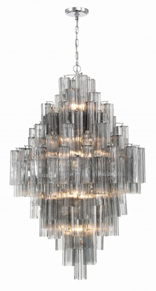 Addis 20 Light Polished Chrome Chandelier