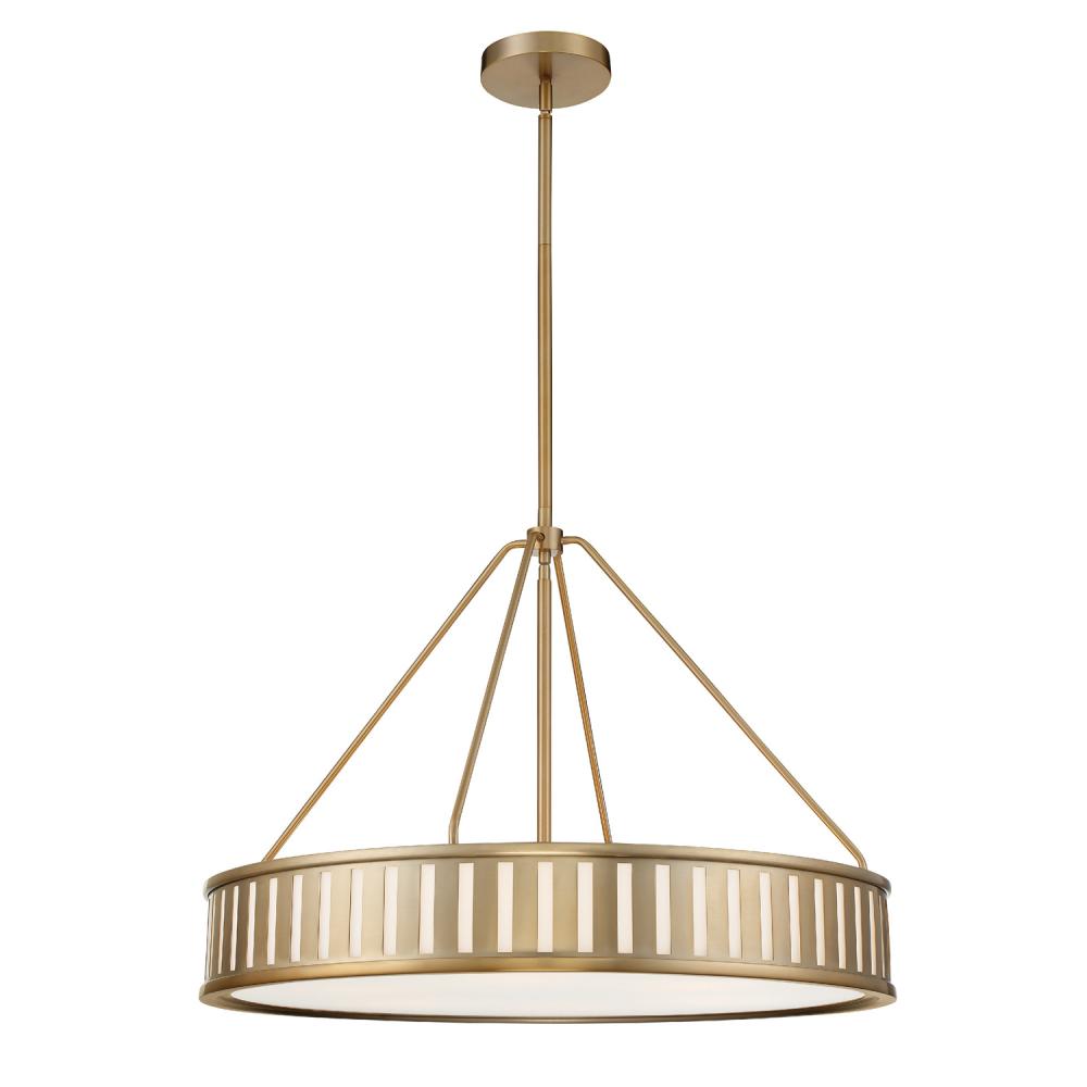 Kendal 6 Light Vibrant Gold Chandelier