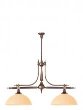 Crystorama 1362-RB - Manchester 2 Light Bronze Island Light