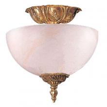 Crystorama 315-CT-OB - Crystorama 2 Light Olde Brass Ceiling Mount