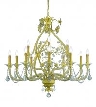 Crystorama 5139-CM-CL-MWP - Crystorama Paris Market 12 Light Champagne Chandelier