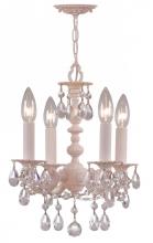 Crystorama 5514-BH-CL-MWP - Crystorama Paris Market 4 Light Blush Mini Chandelier