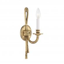 Crystorama 651-OB - Crystorama 1 Light Olde Brass Cast Sconce