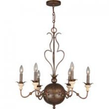 Crystorama 9766-EB - Amelia 6 Light English Bronze Chandelier