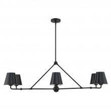 Crystorama XAV-B9306-MK - Xavier 6 Light Matte Black Chandelier