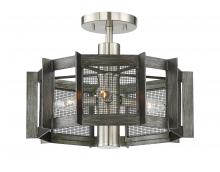 Designers Fountain 89311-WI - Baxter 16.25" 3-Light Semi-Flush