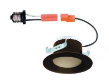 Designers Fountain EVL4733CBZ30 - 4 in. 3000K Integrated LED Black, Soft White Recessed CEC-T20 Baffle Trim