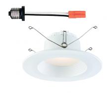 Designers Fountain EVL6733CWH50 - 5 in./6 in. 5000K Daylight Integrated LED Recessed CEC-T20 Baffle Trim in White
