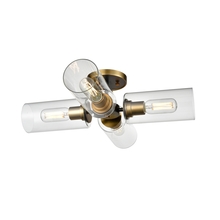 DVI DVP24711BR+GR-CL - BARKER 4 LT SEMI FLUSH