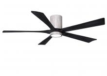 Matthews Fan Company IR5HLK-BW-BK-60 - IR5HLK five-blade flush mount paddle fan in Barn Wood finish with 60” solid matte black wood bla