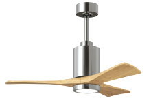 Matthews Fan Company PA3-CR-LM-42 - Patricia-3-42" Three Blade Ceiling Fan-5CCT Integrated LED-Polished Chrome Finish