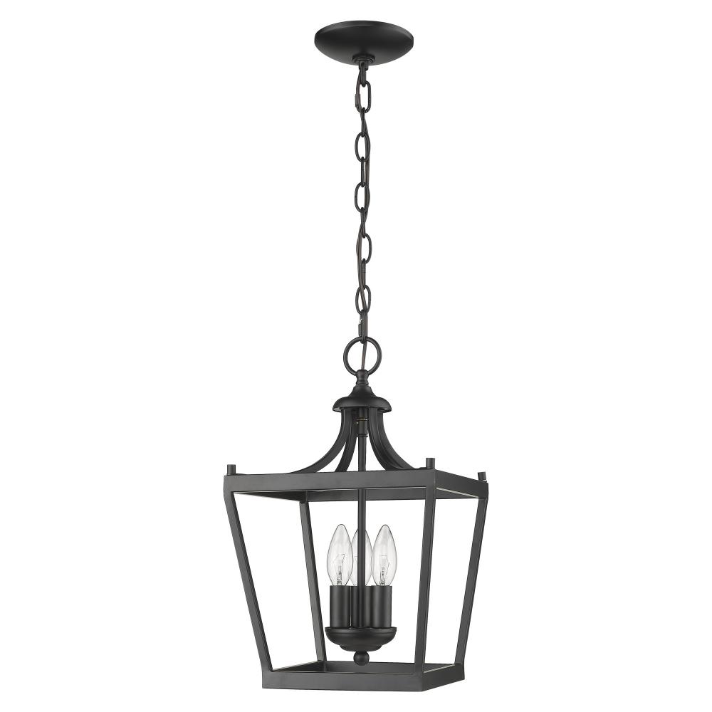 Kennedy 3-Light Matte Black Chandelier