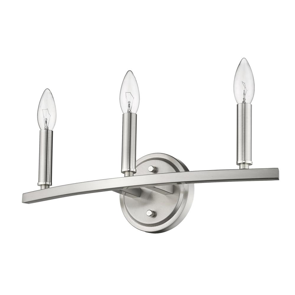 Sawyer 3-Light Satin Nickel Vanity