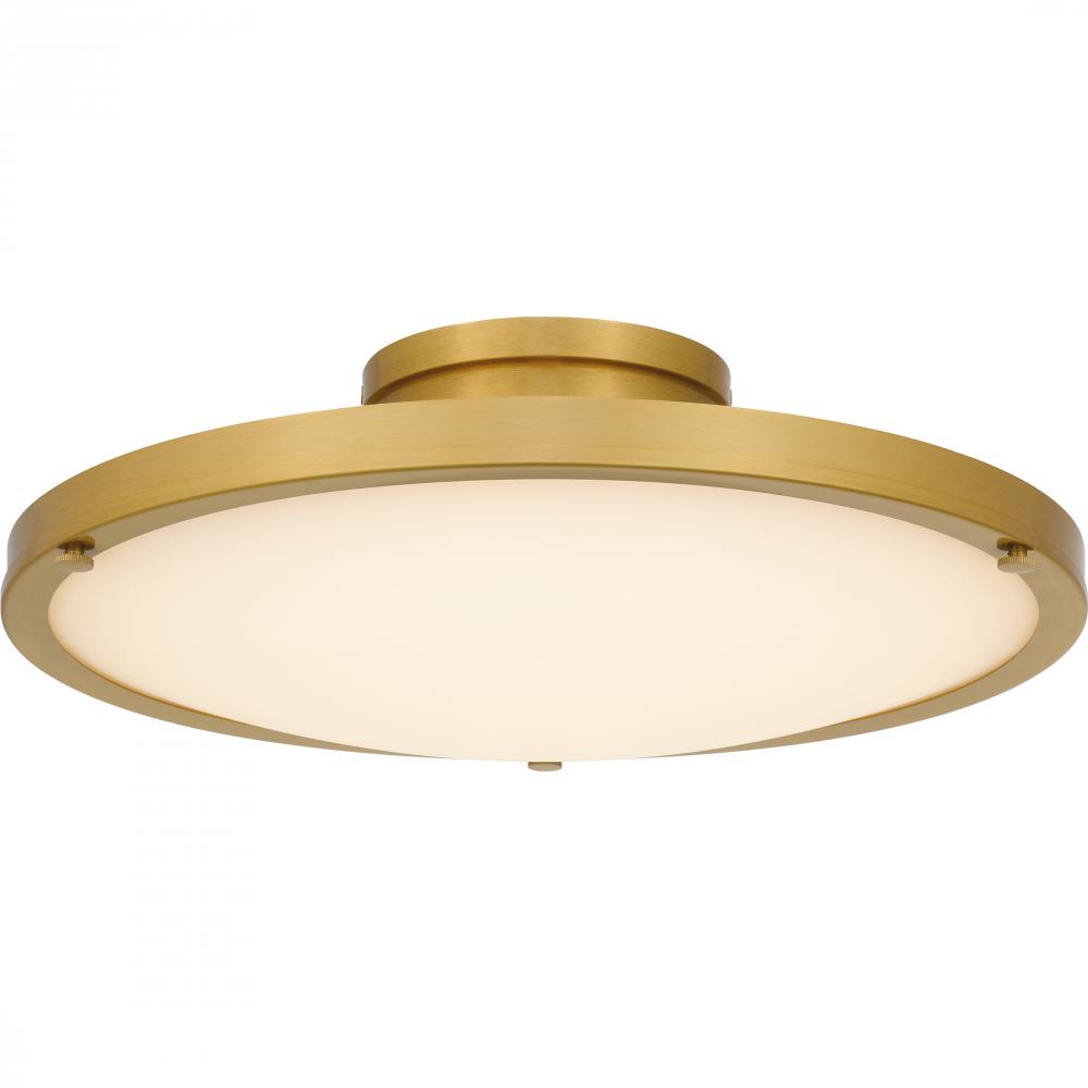 Donne Brushed Gold Semi-Flush Mount