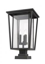 Z-Lite 571PHXLS-SQPM-ORB - 3 Light Outdoor Pier Mounted Fixture