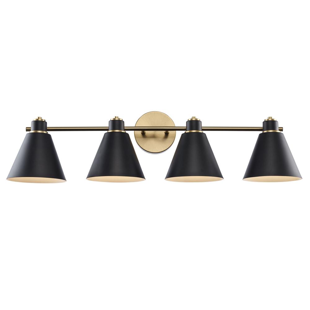 Vanity Lighting Antique Gold/Black