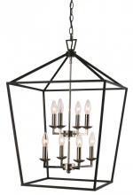 Trans Globe 10268 PC/BK - Lacey 19" Pendant Style Cage Chandelier