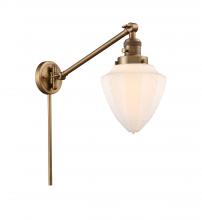  237-BB-G661-7 - Bullet - 1 Light - 7 inch - Brushed Brass - Swing Arm