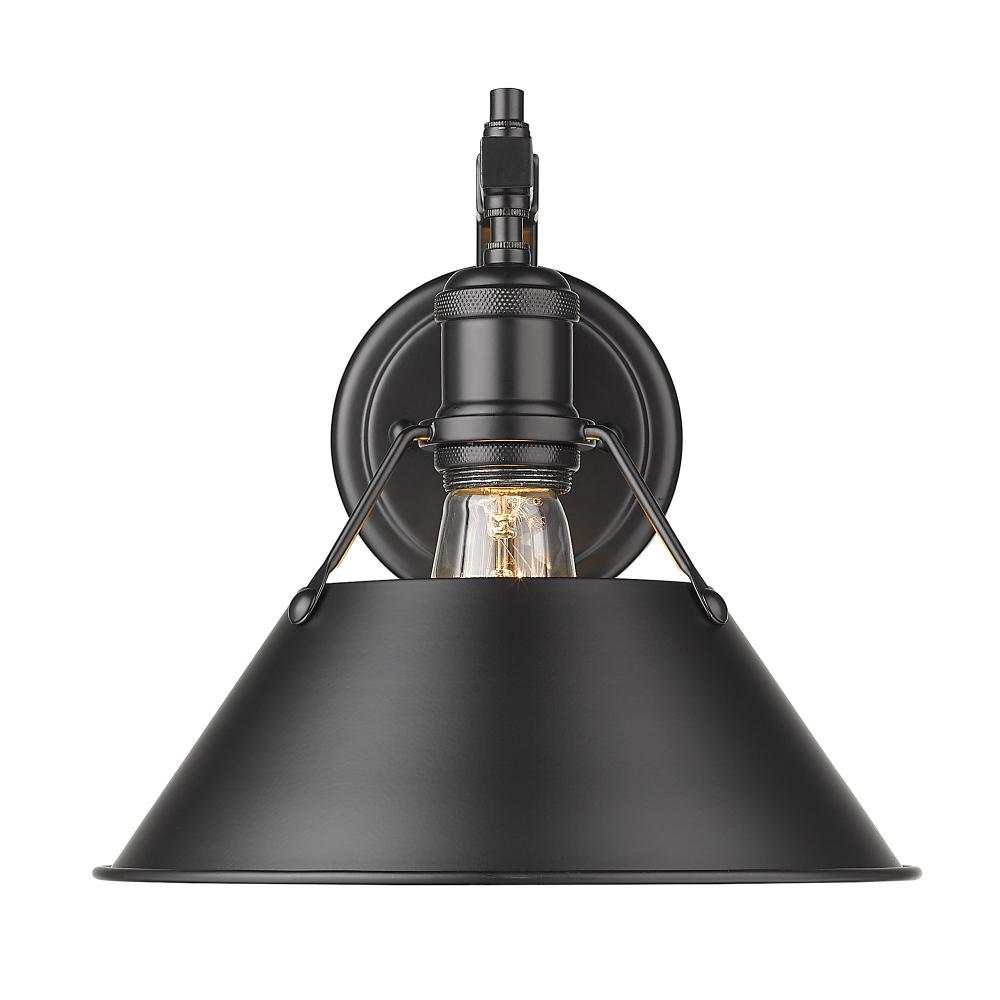 Orwell 1-Light Wall Sconce in Matte Black