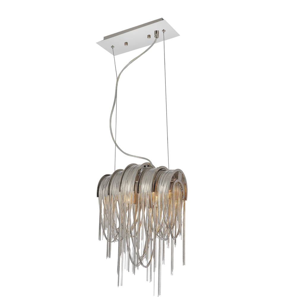 Shirley 2 Light Down Mini Pendant With Chrome Finish