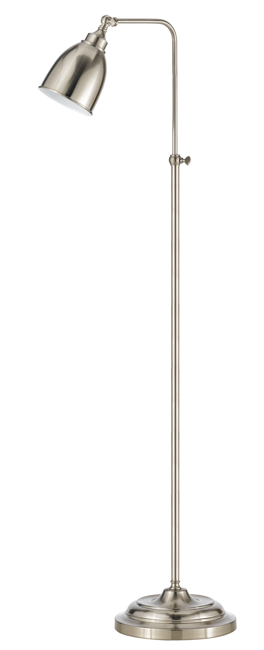 62" Height Metal Floor Lamp in Brushed Steel