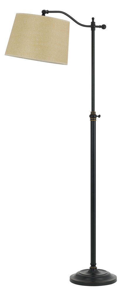 62.5" Height Metal Floro Lamp in Dark Bronze