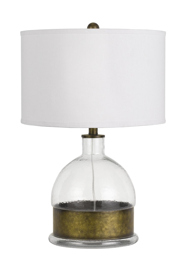 24.75" Height Glass Table Lamp in Clear Finish