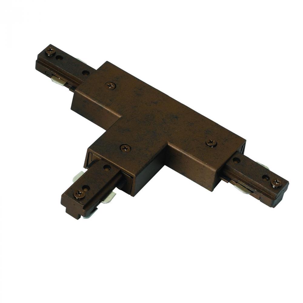 0.8" Height T Connector with Right Polarity in Rust