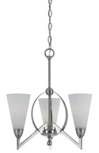 CAL Lighting FX-3508/3 - 19" Inch Three Light Chandelier in Brushed Steel