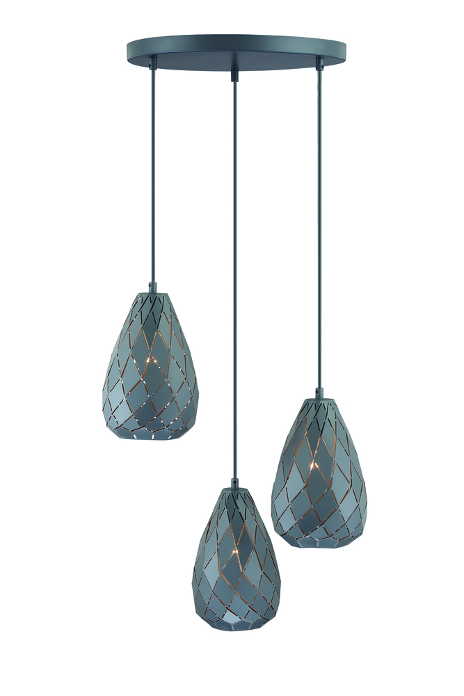 Onyx Three-Lamp Pendant